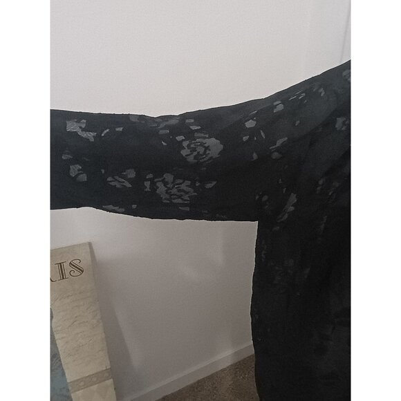 Just My Size Black Lace Gown with Robe Size: 3XL - Picture 10 of 13